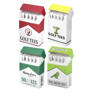 OEM Service Custom Color 70mm 83mm Golf Tees Cigarette Box Packaging Wooden Golf Tees