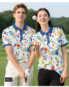 OEM Service Golf Clothes Manufacturer Summer Short Sleeve UV Protection Golf Polo Golf Outfit for Men Women