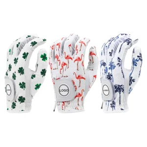 OEM Soft Durable Breathable Custom Logo Cabretta Leather Golf Glove for Men Women Factory Golf Gloves Custom
