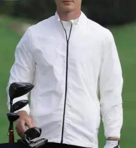 OEM Spring Autumn Casual Quick Dry Golf Shirts Lightweight Slim Regular Sleeve Outdoor Sportswear with Front Logo