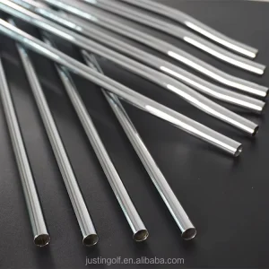 OEM Steel Golf Shaft with 0.370 Tip Diameter Chrome Plating Stepped Design Silver Color