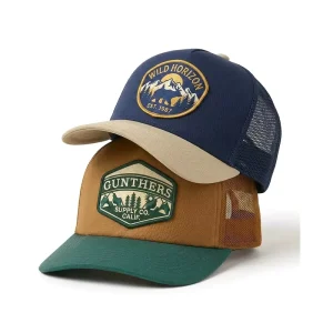 OEM Vintage Two Tone 5 Panel Foam Trucker Hat Custom Logo Embroidered Outdoor Sport Forest Baseball Caps