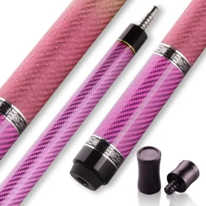 OEM&ODM Competitive Price Pink 11.8 12.5mm Center Joint Cue Billiard Cue Stick 18 20oz Snooker Pool Cue