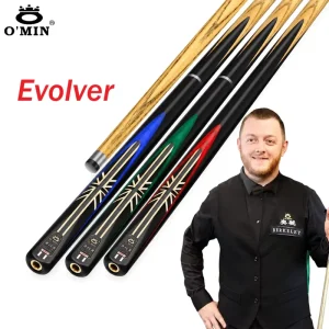 OMIN Evolver Billiard Cue 10mm 11.5mm Tip Chinese 8 Ball Snooker Pool Cue Wood Shaft Professional Table Billiards Stick