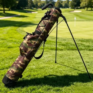 Oem Brand Large Capacity Portable Carry Golf Stand Bag Camouflage Design Lightweight Nylon Normal Waterproof Sunday Golf Bag