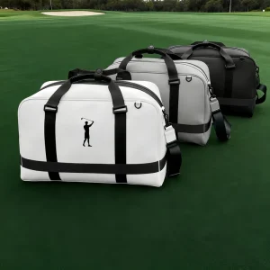 Old Money Fashion Stylish Design Light Luxury Waterproof Golf Bag Portable Nylon Outdoor Gear Zipper Closure Separate