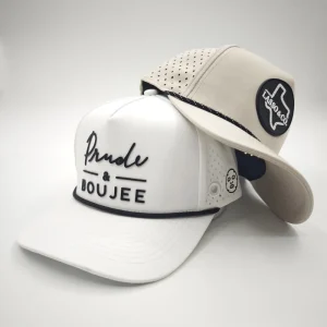 One Stop Customized Service Golf Cap Manufacturer Laser Cut Hole High Performance Sport Golf Rope Hats