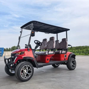 Open Air Safari Vehicle Golf Cart with Foldable Windshield for Zoo Park Tour