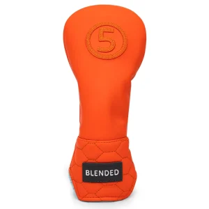 Orange Fabric Golf Driver and Fairway Wood Headcover