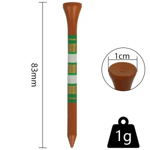 Original Factory Custom Multicolor Wood Bamboo Golf Tees in Various Sizes Custom Logo Printing Package Golf Accessories Set