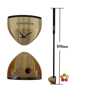 Original Factory Maple Golf Head Bottom Toe Covered by Precise Brass Park Golf Club