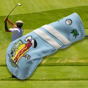 Original Premium Design PU Leather Embroidery Golf Head Covers Custom Logo Golf Club Driver Head Cover