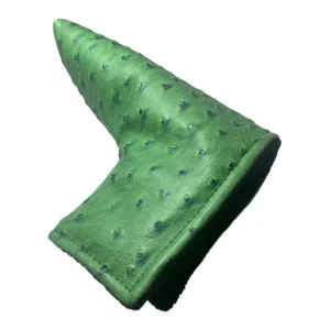 Ostrich Texture Leather Golf Blade Headcover Putter Head Cover Custom Golf Team