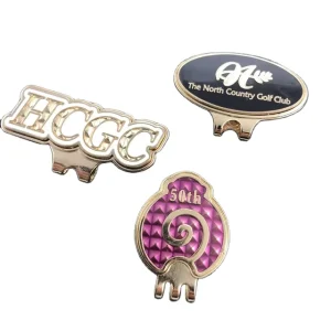 Other Golf Products Golf Accessories Bulk Soft Enamel High Quality Custom Logo Metal Golf Hat Cap Clip