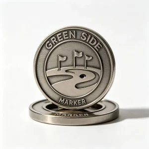 Other Golf Products Matt Black Metal Custom Golf Ball Marker Magnetic Golf Ball Marker