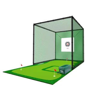 Outdoor 3x3x3m Nylon Left Handed Golf Practice Net Model LXW001 for Hitting Swing Training