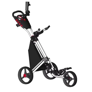 Outdoor Aluminum 3 Wheel Golf Push Trolley