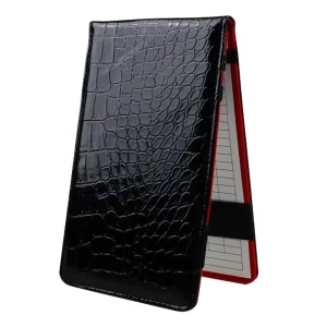 Outdoor Crocodile PU Leather Golf Scorecard Holders Portable Score Card Holders Yardage Book Cover