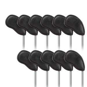 Outdoor Custom Leather Golf Headcover Driver Portable Durable Golf Iron Headcover Waterproof Wedges Cover