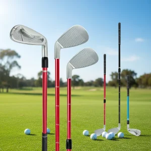 Outdoor Golf Practice Telescopic Club Aluminum Alloy Head TPE Grip Adjustable Length 54 90cm Right Handed Training Aid Custom