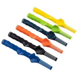 Outdoor Golf Swing Training Aids with Customizable Rubber Grips Coaching Equipment Golfers OEM Logo Option