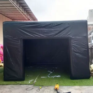 Outdoor Heat sealed Inflatable Golfshot Training Hitting Cage Tent Customized LOGO Inflatable Golf Simulator Enclosure
