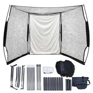 Outdoor Hitting Net Golf Cage Net Practice for Backyard Indoor Golf Training Cage