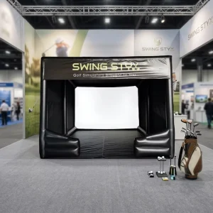 Outdoor Inflatable Golf Simulator Project Shooting Tent Adhesive Inflatables for Advertising