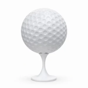Outdoor Large Modern Polished Stainless Steel Golf Ball Sculpture Custom Logo Custom Color Golf Club Resort Landscape Ornament