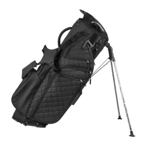 Outdoor PU Golf Club Bag with 14 Compartments, Stand, Ball Pocket, Ultralight, Unisex
