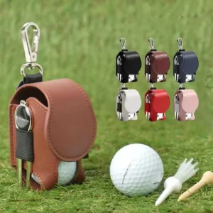 Outdoor Portable Golf Waist Bag Hanging Golf Ball Holder with Tee Nail Set Lightweight Golf Accessories
