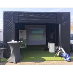 Outdoor Portable Inflatable Golf Simulator Driving Range Tent with Custom Logo for Simulator Practice