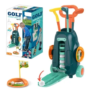 Outdoor Sport Training Equipment Golf Simulator Mini Golf Club Set 5pcs Golf Balls Toy for Kids