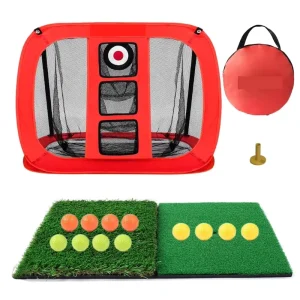 Outdoor Sports Equipment Golf Training Aids Folding Square Chipping Net for Improved Golf Skills Practice Net