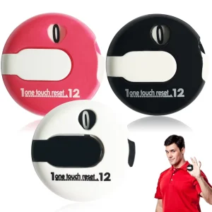 Outdoor Sports Golf Accessories 30mm Mini Golf Stroke Score Counter Plastic Lightweight Durable Hat Glove Clips