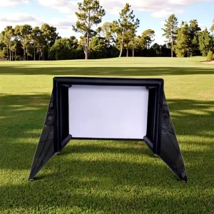 Outdoor Sports Practice Inflatable Portable Golf Simulator Tent Training Enclosure Impact Netting Waterproof Durable Easy Setup