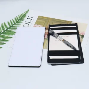 Outdoor Sports Scorecard Holder Storage Clip Golf Score Card Sleeve Golf Point Sublimation Leather Wallet Golf Scoring Clip