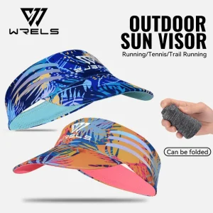 Outdoor Sun Visor Caps Unisex Lightweight Adjustable Sport Cap Colorful Sun protection Hats with Reflective Stripe