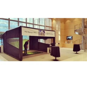 Oxford Fabric and PVC Tarpaulin Sealed Structure Inflatable Golf Simulator Tent