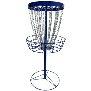 PDGA Basic 24 Chains Iron Powder Coating Finish Light Weight Disc Golf Basket Easy Carry Portable Custom Logo