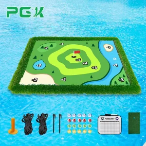 PGK B31 Casual Golf Accessory Set Portable Training Equipment Floating Ridge Mat Water Swing Practice 60x90cm Polyester EVA
