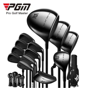 PGM MTG062 Golf Clubs De Golf Set Complete Set Right Handed for Men Full 13 Clubs with Wedge Black Golf Club Set