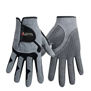 PGM Men’s Ultra Fiber Cloth Golf Gloves Non Slip Wear Resistant with Cabretta Sports PU Leather Direct From Manufacturer