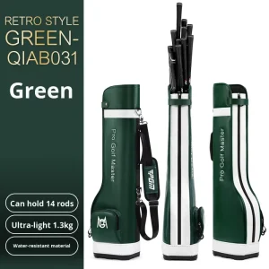 PGM Unisex Waterproof Golf Bag Ultra Light Portable Microfiber Club Bag Can Hold 14 Clubs Model QIAB031
