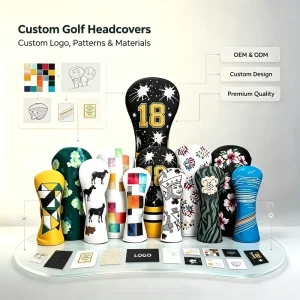 PRIMUS GOLF Custom Golf Head Cover Set High Quality Golf Club Wood Driver Head Cover Golf Headcover