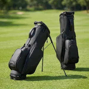 PRIMUS GOLF Custom High Quality Black Soft Pu Leather Padding Ghost Golf Stand Bag Vessel Golf Bags for Men