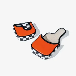 PRIMUS GOLF Custom logo Headcovers Premium Pu Lambskin Fleece Lining Magnetic Closure Mallet Putter Headcovers Golf Headcover