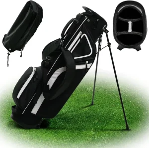 PRIMUS GOLF Par 3 Customizable Black Lightweight Golf Clubs Bag Waterproof Polyester Zipper Closure Golf Stand Bag Golf Bag