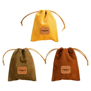 PRIMUS Golf Corduroy Personalize Small Velvet Pouch Bags with Drawstring Golf Valuables Pouch Classic Golf Set Organizer