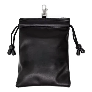 PRIMUS Golf Custom Logo Golf Accessories Ball Bag Drawstring Golf Ball Pouch PU Leather Golf Pouch Bags